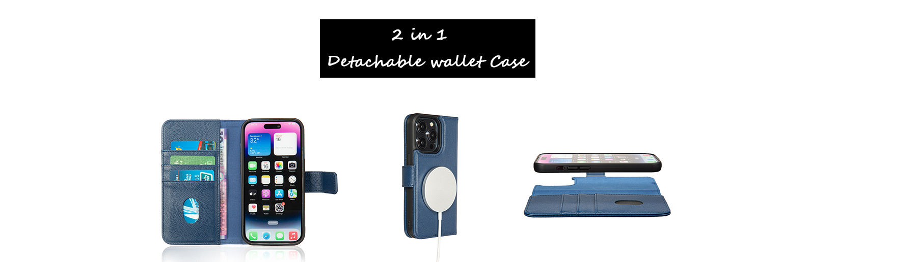 2 in 1 Detachable Wallet Case